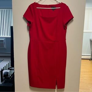 Red Dress with Side slit Woman's Size : 16